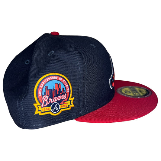 Atlanta Braves Negro League New Era Fitted Size 7 3/8 Hat
