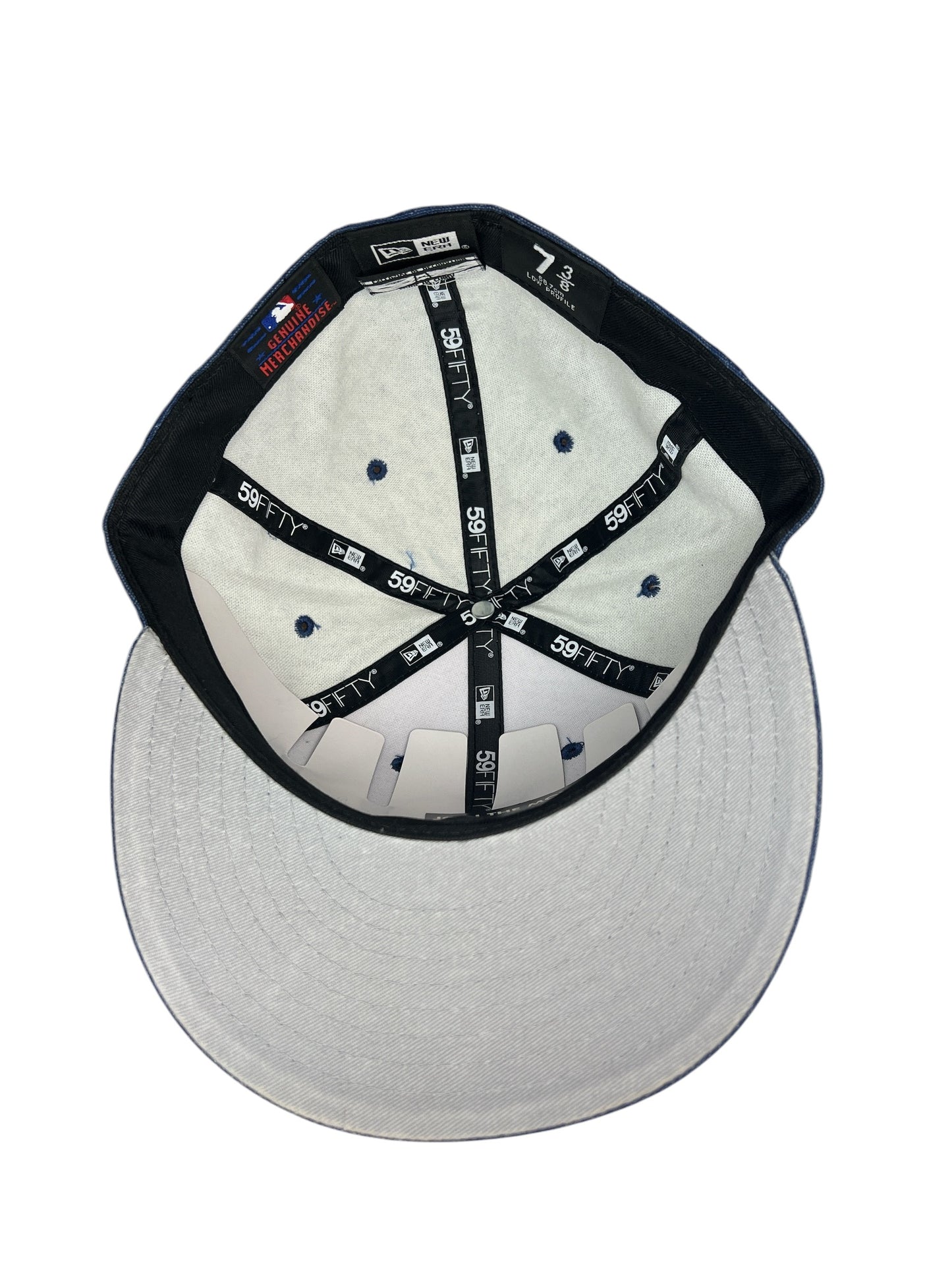 New York Yankees Denim New Era Fitted Size 7 3/8 Hat