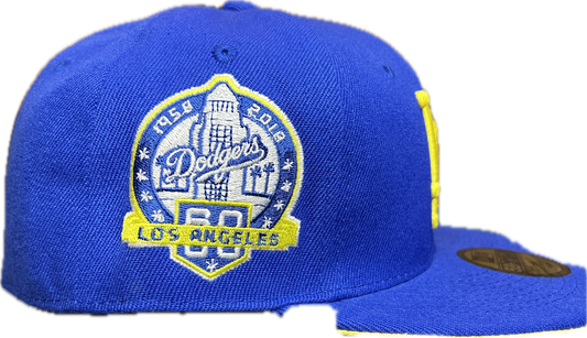 LA Dodgers 1958 2008 Side Patch New Era Cap