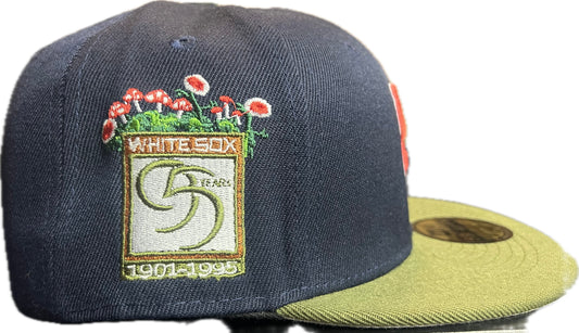 Men's Chicago White Sox New Era Navy Sprouted 59fifty Fitted cap