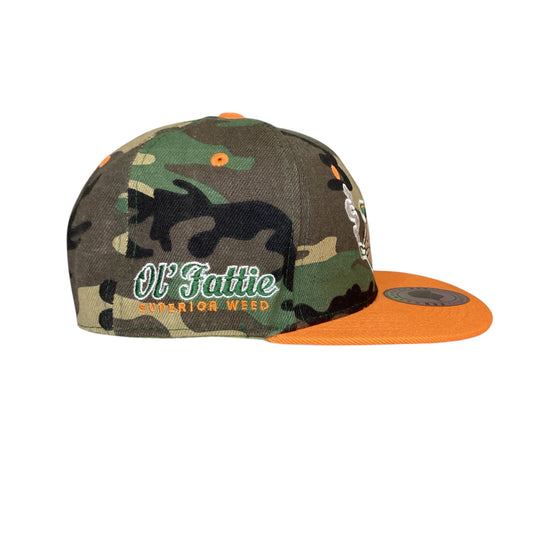 Ol' Fattie Camo custom snapback hat