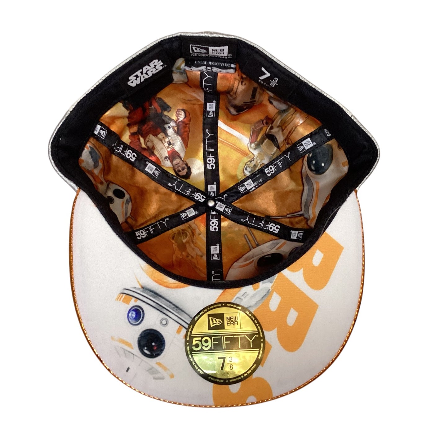 Droid BB8 Stars Wars New Era Fitted size 7 3/8 Hat