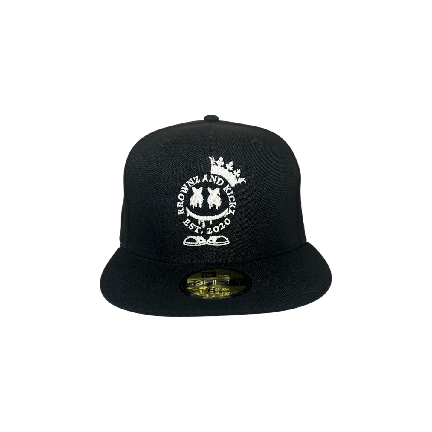 Retired Krownz & Kickz New Era Custom Fitted Size 6 7/8 Hat