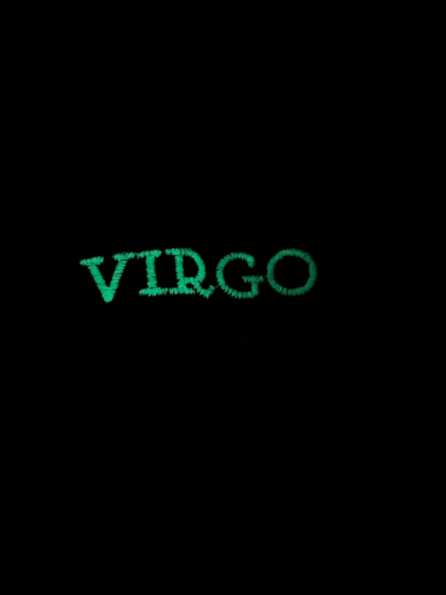 Virgo Glow New custom Glow in the dark Snapback