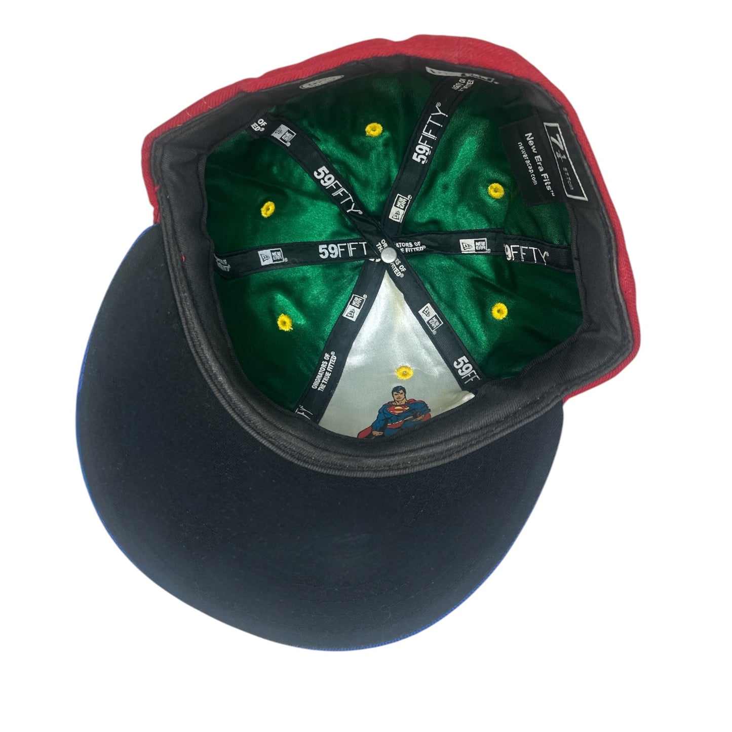 Superman New Era Fitted Size 7 1/4 Hat