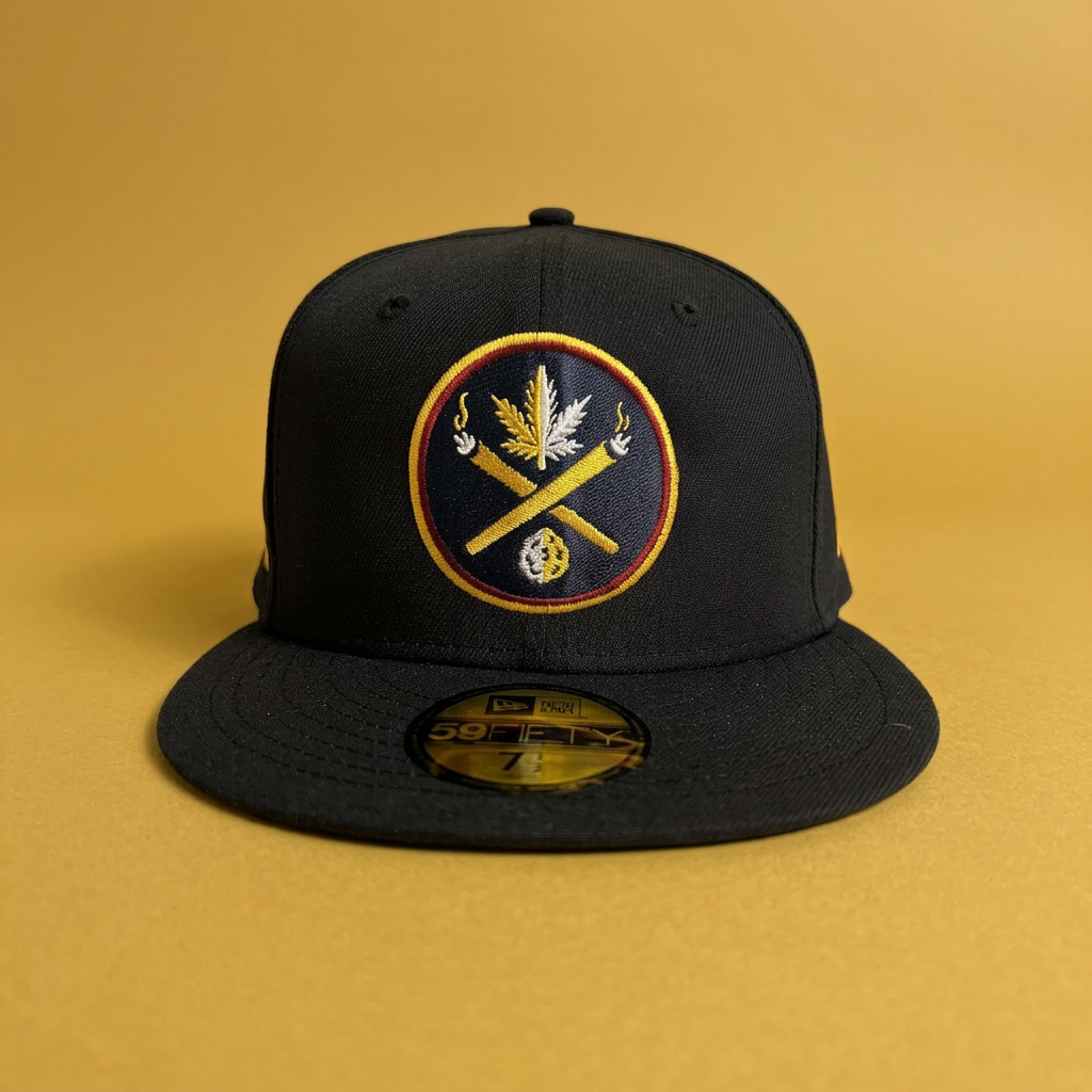 Denver Nuggz cap on a gold background