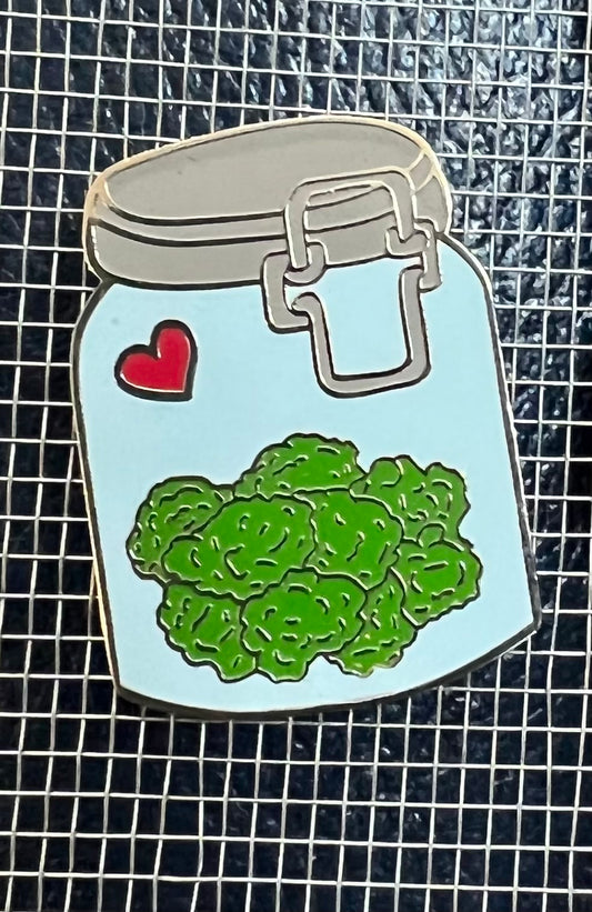 I love Buds Jar Enamel Pin!